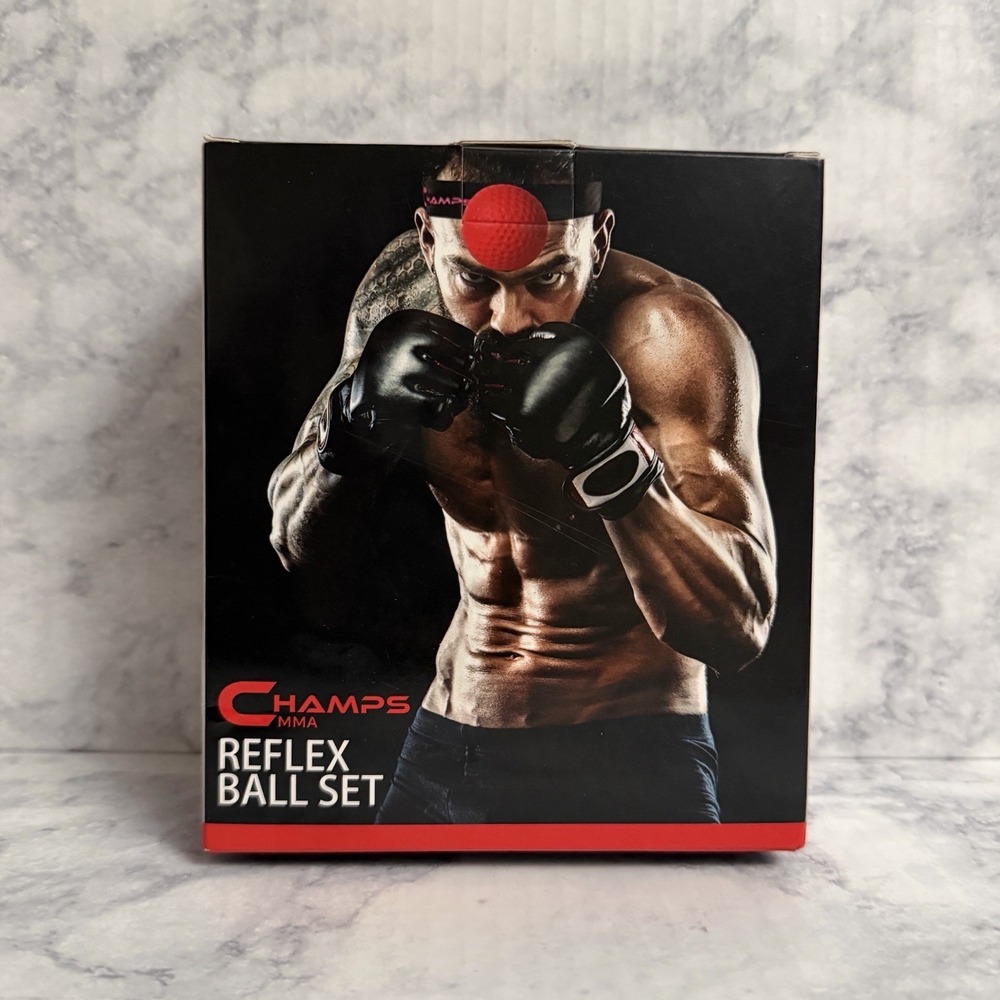 Champs Boxing Reflex Ball Set 4 Levels Adjustable Headband New Exercise Practice